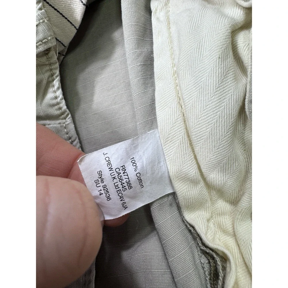 J Crew Ripstop Cargo Shorts Men's 38x10.5 Canvas Utility Work Construction